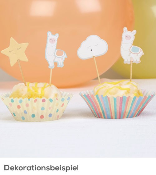 Cupcake-Picks "Lama Love" - 20 Stück