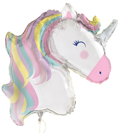 Riesiger Folienballon "Einhorn Party" - 106 cm