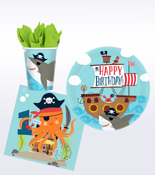 1. Geburtstag Deko-Set "Ahoy Birthday" - 32-teilig