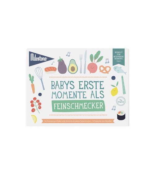 Milestone Karten-Set "Babys erste Momente als Feinschmecker"- 6-teilig