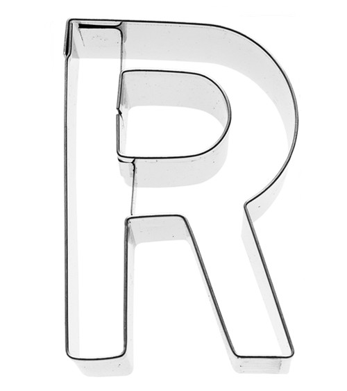 Ausstechform Buchstabe R - 6 cm