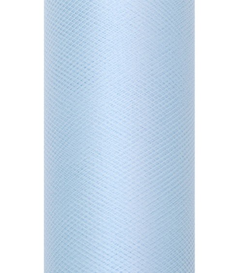 Tischband aus Tüll - skyblue - 15 cm x 9 m