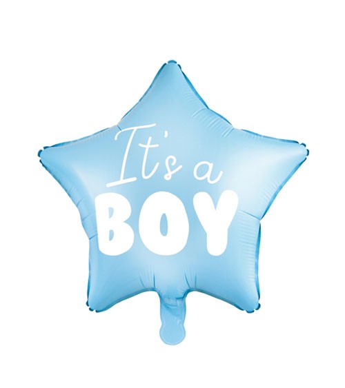 Stern-Folienballon "It's a boy" - 45 cm