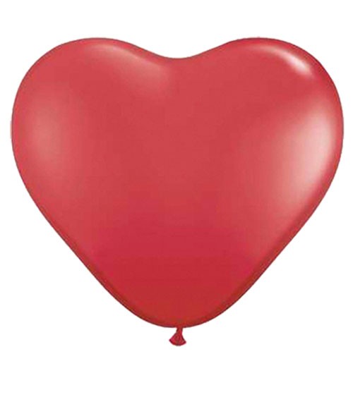Herz-Luftballons - 40 cm - rot - 100 Stück