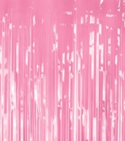 Fransen-Vorhang - rosa - 1 x 2 m
