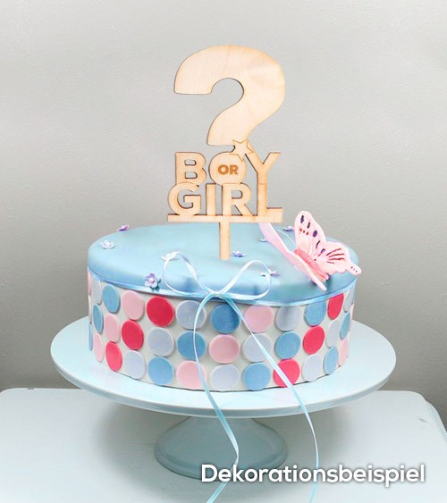 its a boy Cake Topper baby shower gender reveal boy or girl 