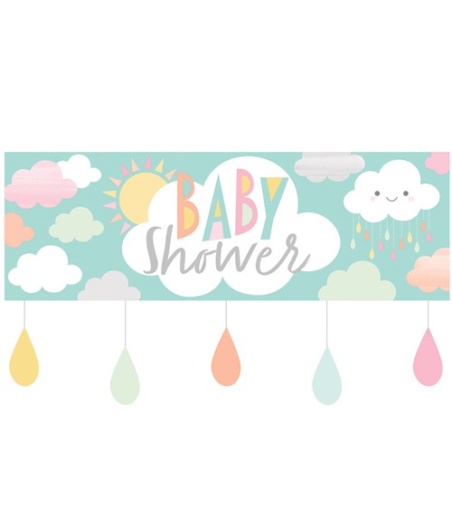 Baby Shower-Partybanner "Kleine Wolke" - 152 cm