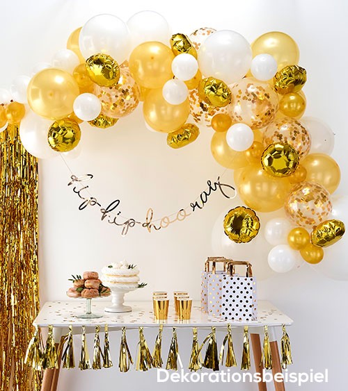 Ballongirlanden-Set "Farbmix Gold" - 70-teilig