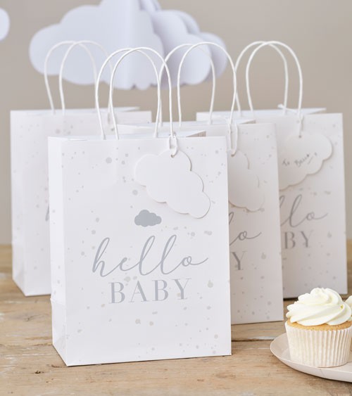 Gastgeschenktüten "Hello Baby" - 5 Stück