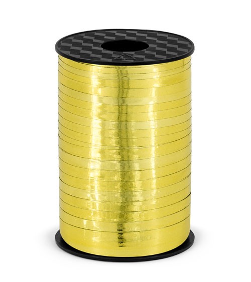 Geschenkband - metallic gold - 5 mm x 225 m