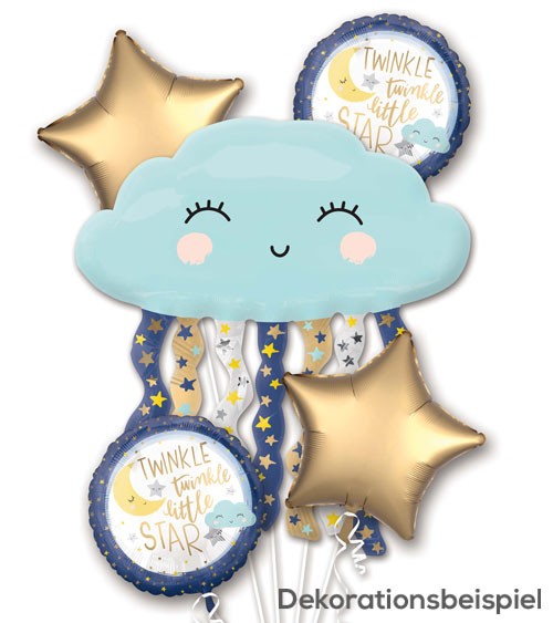 Folienballon-Set "Twinkle twinkle little Star" - 5-teilig