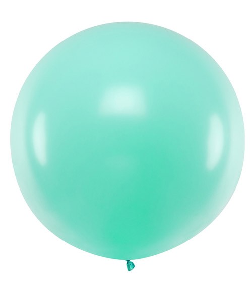 Riesiger Rundballon - pastell mint - 1 m