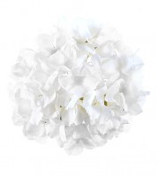 Künstliche Hortensien-Blüte - weiß - 20 cm