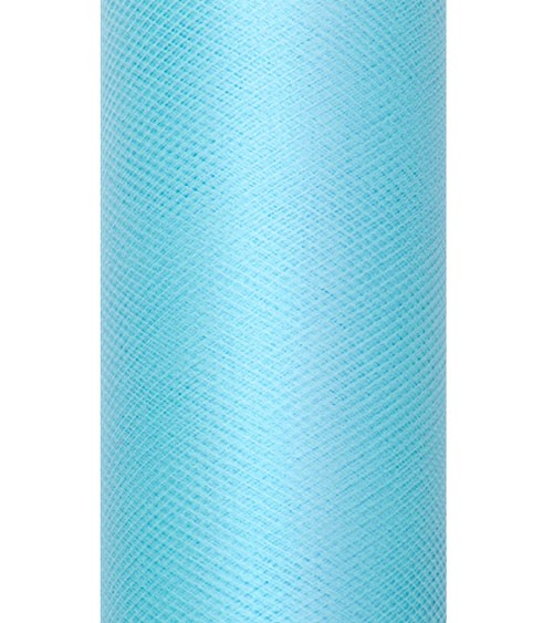 Tischband aus Tüll - türkisblau - 15 cm x 9 m