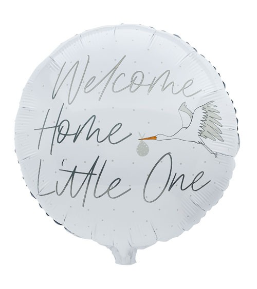 Runder Folienballon "Welcome Home Little One" - 55 cm