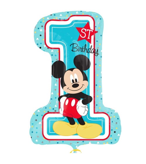 Supershape-Folienballon "Mickey 1st Birthday"