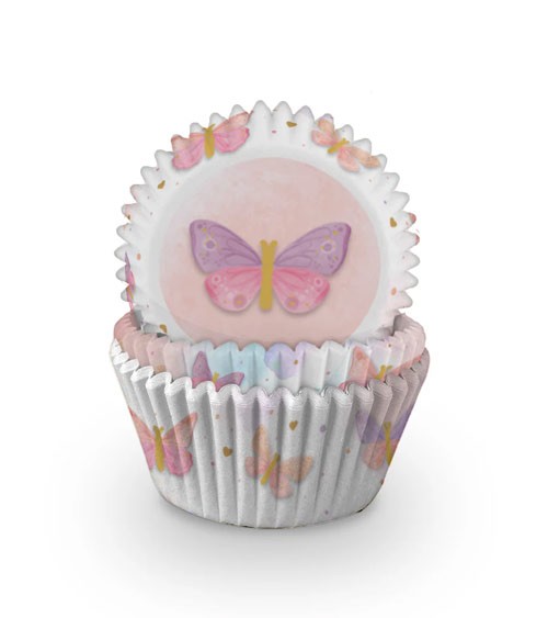 Muffinförmchen-Set "Butterfly Shimmer" - 60 Stück