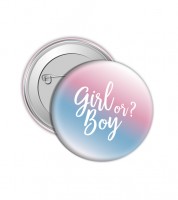 Button "Girl or Boy?"