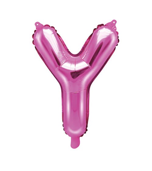 Folienballon Buchstabe "Y" - pink - 35 cm