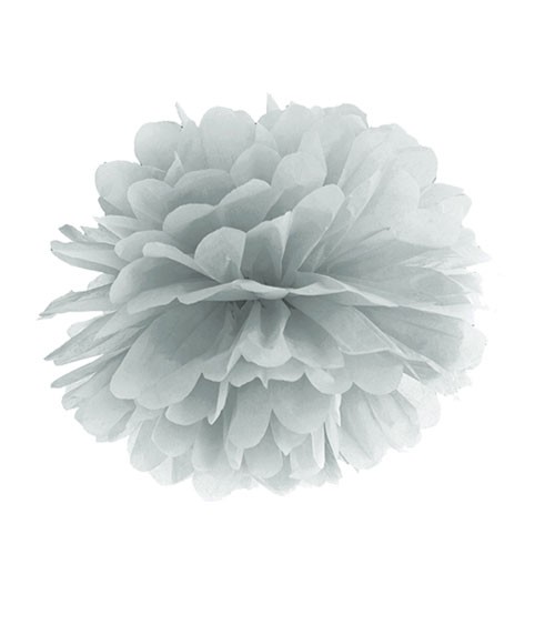 Pom Pom - 25 cm - silber